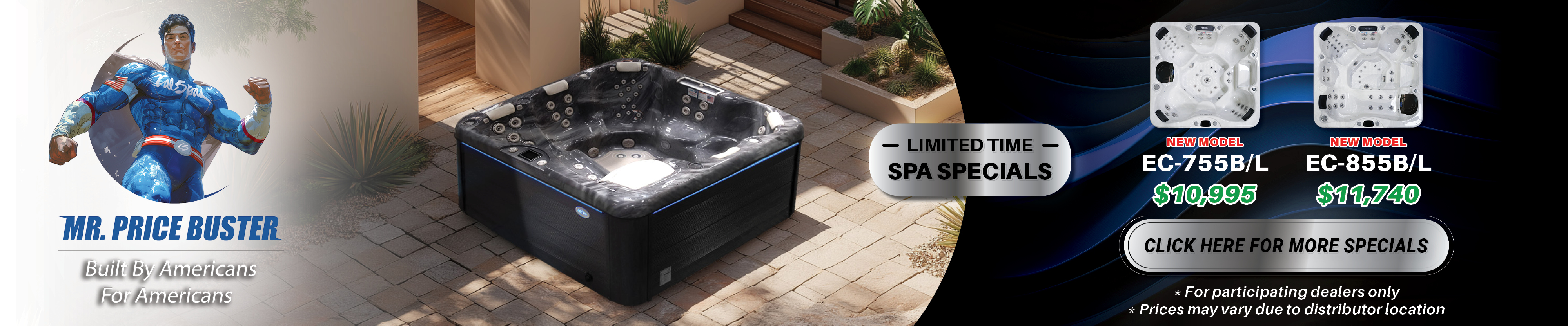 Calspas hot tub being used in a family setting - Mission